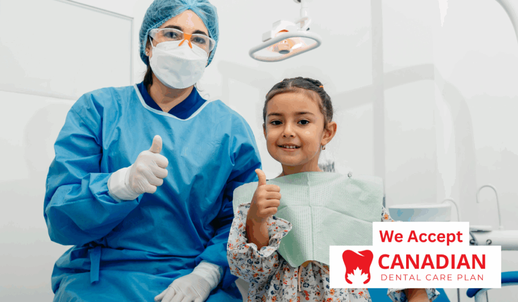 Dentist accepting CDCP Global Dental Dentist answering common patient questions